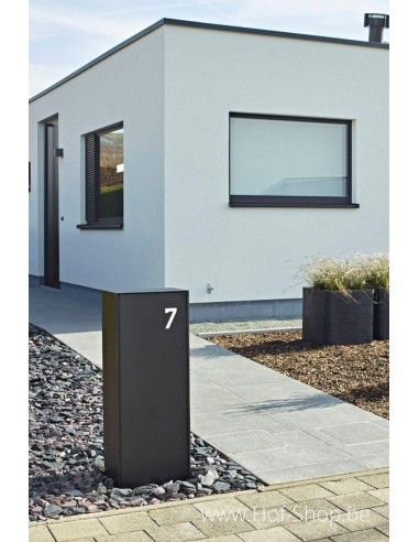 Dropbox Small RAL 9005 - pakketbus aluminium