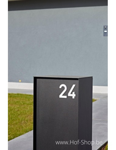 Dropbox Small RAL 9005 - pakketbus aluminium
