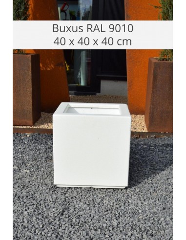 Buxus 40 x 40 x 40 cm RAL 9010 - Plantenbak in polyester