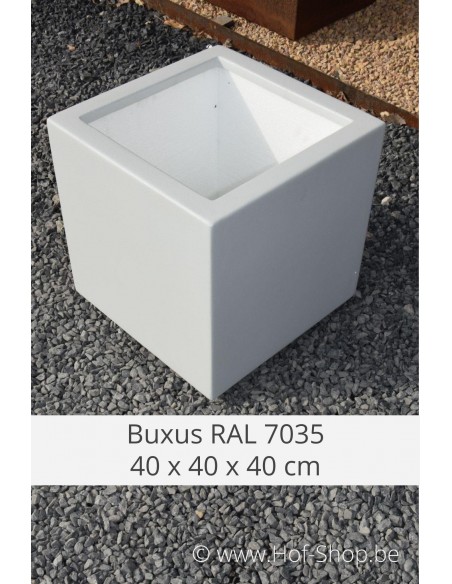 Buxus 40 x 40 x 40 cm RAL 7035 - Plantenbak in polyester