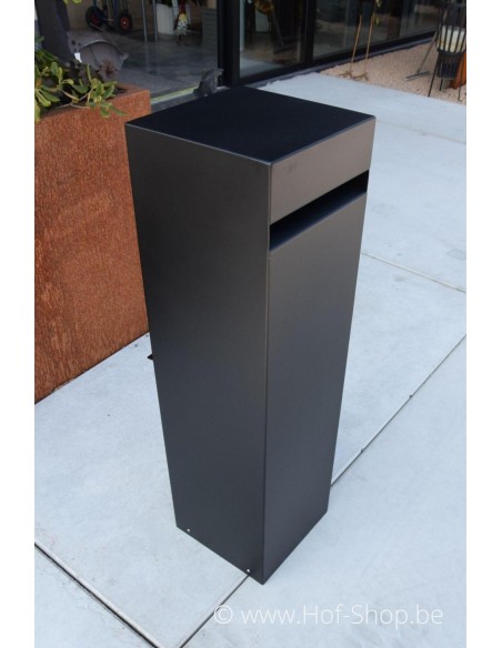 Archi Mini RAL 9005 - brievenbus aluminium