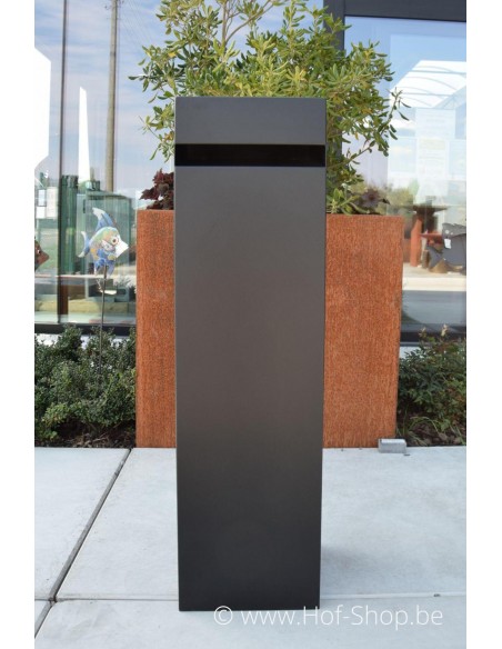 Archi Mini RAL 9005 - brievenbus aluminium