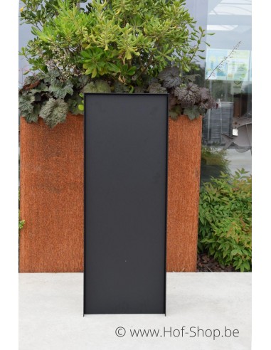 Dropbox Small RAL 9011 - pakketbus aluminium