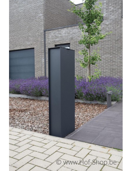 Fenix Top Medium RAL 7021 - boîte à colis eSafe aluminium