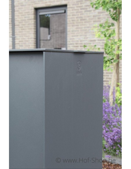 Fenix Top Medium RAL 7021 - boîte à colis eSafe aluminium