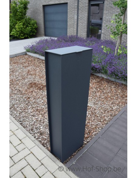Fenix Top Medium RAL 7021 - boîte à colis eSafe aluminium