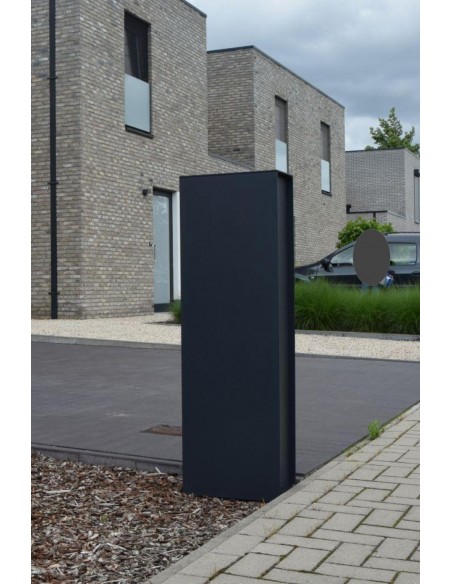Fenix Top Medium RAL 7021 - boîte à colis eSafe aluminium