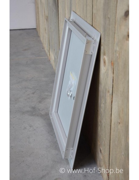 Brievenbusdeur 35,2 x 44,2 cm Natuur F1 aluminium - Albo brievenkastdeur 529/3 'Poppy Natuur'