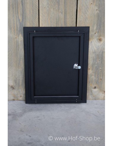 Porte boîte aux lettres 529/3 Noir 35,2 x 44,2 cm - Albo porte boîte aux lettres aluminium
