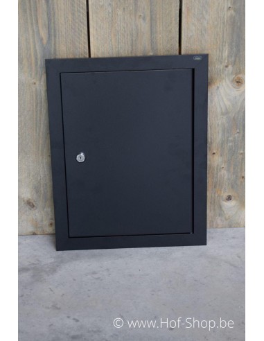 Porte boîte aux lettres 529/3 Noir 35,2 x 44,2 cm - Albo porte boîte aux lettres aluminium