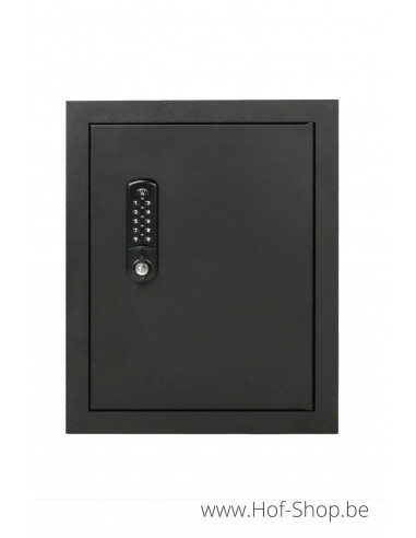 Brievenbusdeur type 529/3 DCL digital lock ral 9005 - brievenkastdeur aluminium