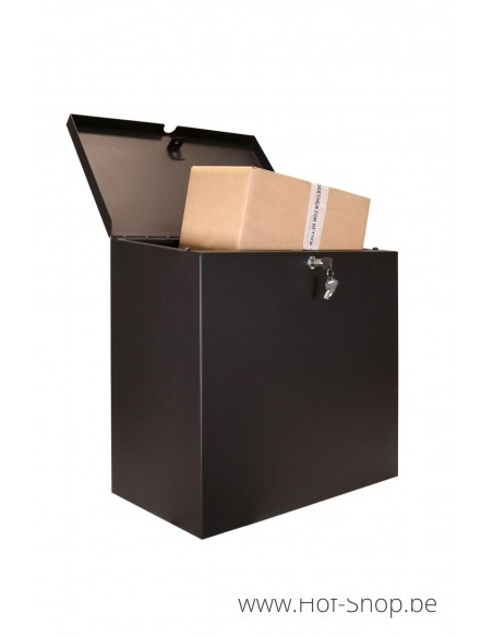 Pushbox RAL 9005 - boîte à colis ONZO métal eSafe
