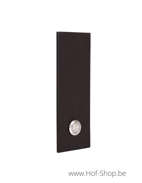 Deurbel met LED-verlichting RAL 9005 mat txt - Entrada Range Doorbell