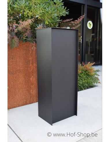 Dropbox Small RAL 9004 - pakketbus aluminium