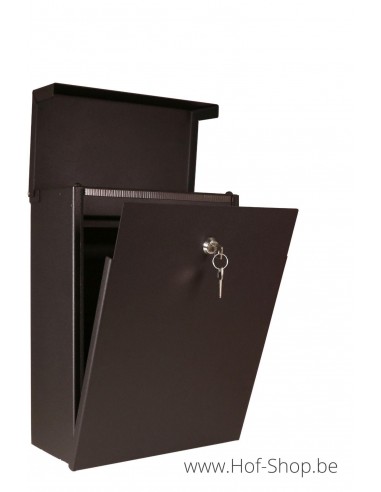 Brievenbus 'Mailbox' zwart - Entrada Range aluminium Brievenbus