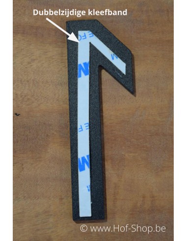 Lettre C aluminium noir (10 cm de hauteur, 4 mm d’épaisseur) - numéro Entrada Range