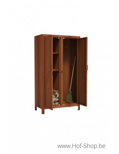 Logg - Stockage du bois Adezz en acier corten avec portes