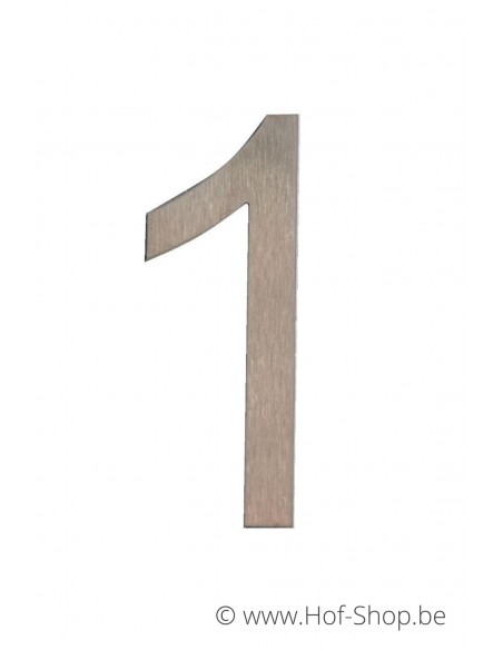 Numéro 1 - acier inoxydable de 30 cm de haut (Ari) - Fin de série