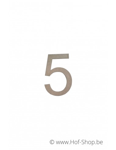 Numéro 5 - acier inoxydable de 5 cm de haut (Ari) - Fin de série