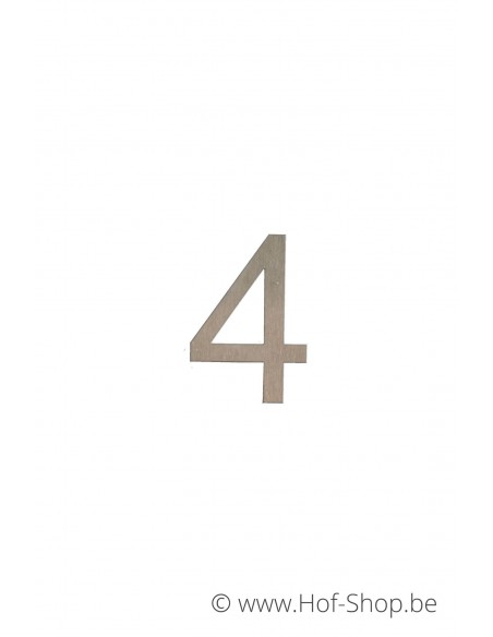 Numéro 4 - acier inoxydable de 5 cm de haut (Ari) - Fin de série