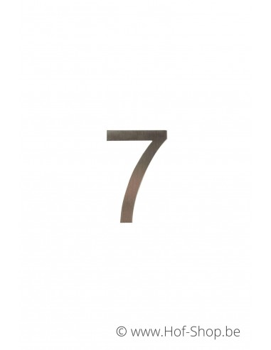 Numéro 7 - acier inoxydable de 5 cm de haut (Ari) - Fin de série