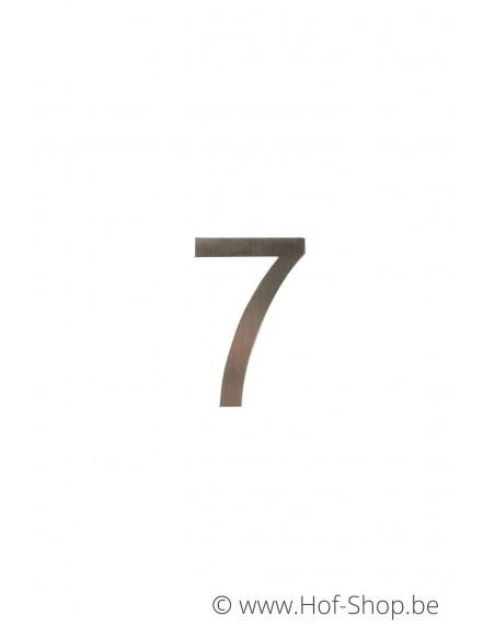 Numéro 7 - acier inoxydable de 5 cm de haut (Ari) - Fin de série