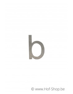 Letter B - inox 5 cm hoog (Ari)