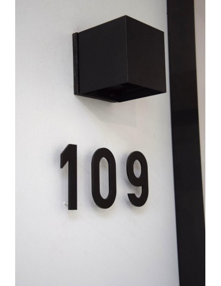 Numéro 7 aluminium noir (10 cm de hauteur, 4 mm d’épaisseur) - numéro Entrada Range