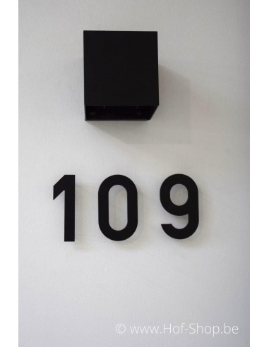 Numéro 7 aluminium noir (10 cm de hauteur, 4 mm d’épaisseur) - numéro Entrada Range