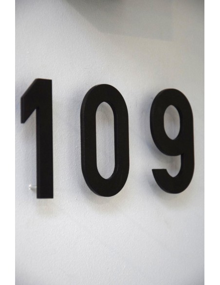 Numéro 7 aluminium noir (10 cm de hauteur, 4 mm d’épaisseur) - numéro Entrada Range