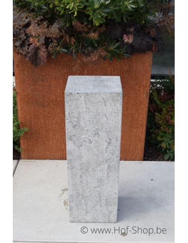 Guéridon 30 x 30 x 85 cm - colonne en pierre bleue