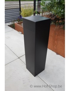 Totem 32120 RAL 9005 - brievenbus inox