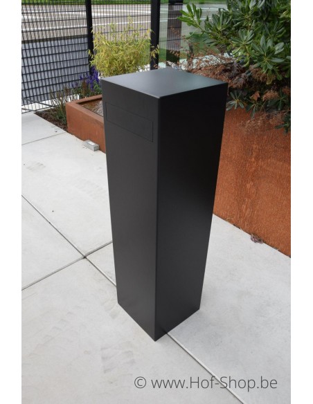 Totem 32120 RAL 9005 - brievenbus inox