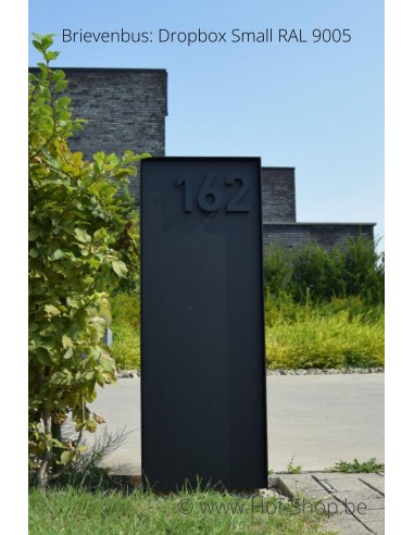 Numéro 0 Plexie - noir glossy 12 cm de hauteur numéro de maison (dernières pièces)