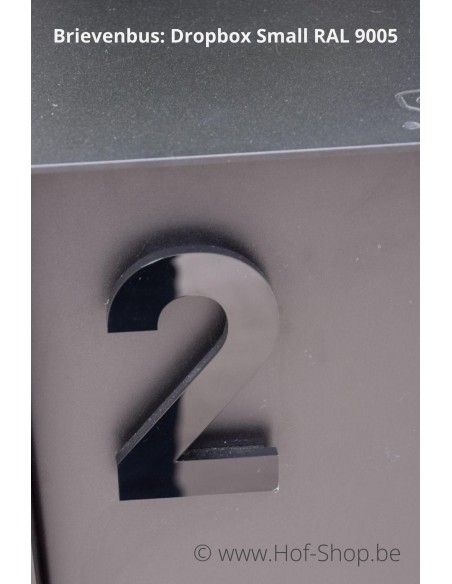 Numéro 7 Plexie - noir glossy 12 cm de hauteur numéro de maison (dernières pièces)