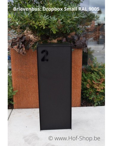 Nummer 0 Plexie - zwart glossy 12 cm hoog Huisnummer