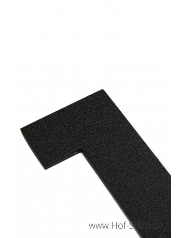 Huisnummers zwart aluminium 5 cm hoog (huisnummer 'fuji' KatoDesign)