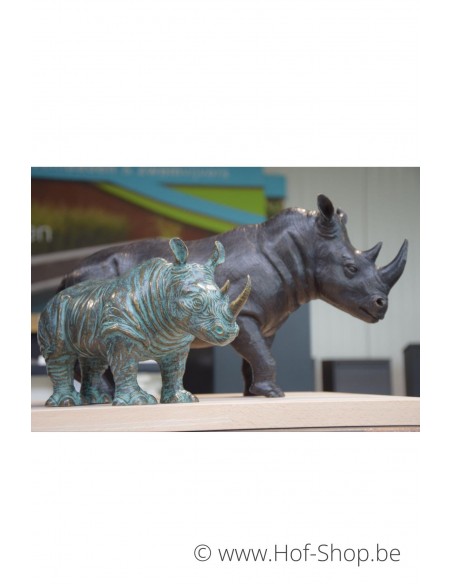 Neushoorn / Rhinoceros - bronzen beeld (AN0684BRW-VI)