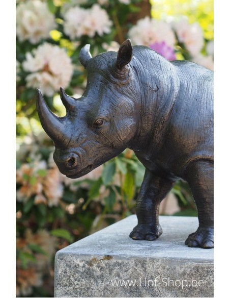 Neushoorn / Rhinoceros - bronzen beeld (AN1352BR-B)