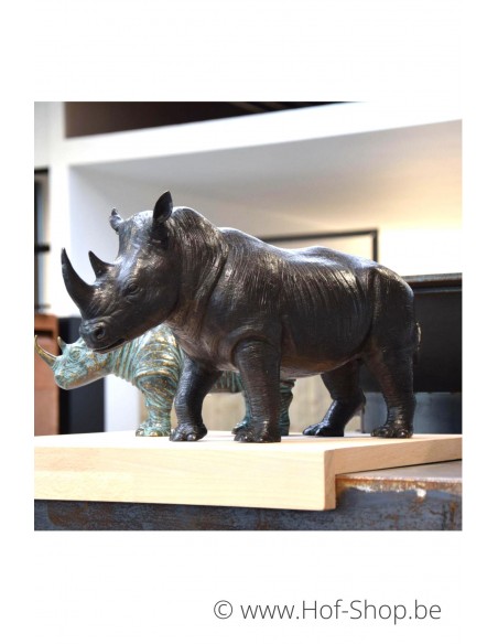 Neushoorn / Rhinoceros - bronzen beeld (AN1352BR-B)