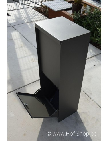 Dropbox Small RAL 7022 - eSafe pakketbus aluminium