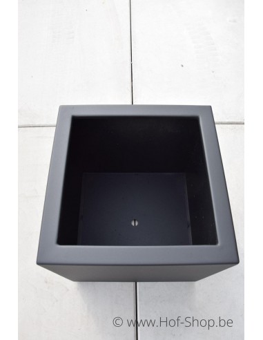 Quadrus 80 x 80 x 80 cm - Geroba Jardinière en aluminium