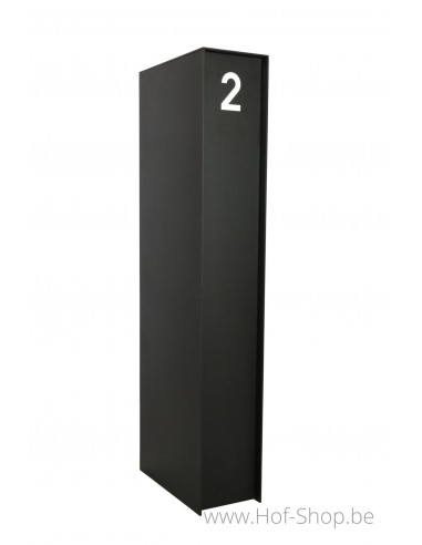 Fenix Top Medium digital RAL 9005 - eSafe pakketbus aluminium met DCL slot