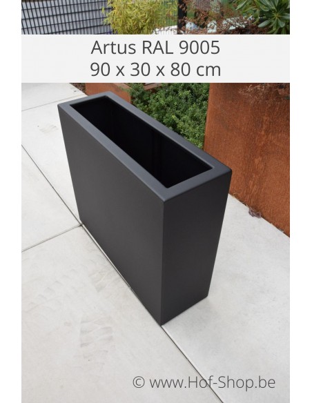 Artus 40 x 40 x 80 cm - Geroba Jardinière en aluminium