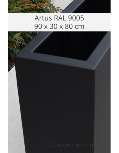 Artus 100 x 100 x 80 cm - Geroba Jardinière en aluminium