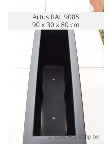 Artus 120 x 120 x 80 cm - Geroba Jardinière en aluminium
