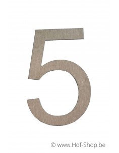 Numéro 5 - acier inoxydable de 30 cm de haut (Ari) - Fin de série