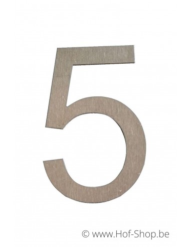 Numéro 5 - acier inoxydable de 30 cm de haut (Ari) - Fin de série