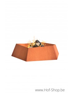 Forma 115 x 100 x 27 cm - Brasero Adezz en acier corten