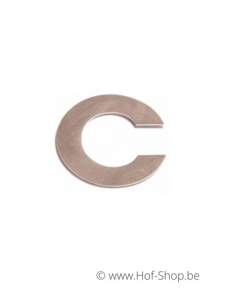 Lettre c - acier inoxydable de 8 cm de haut (numéro de maison 'fuji' KatoDesign)